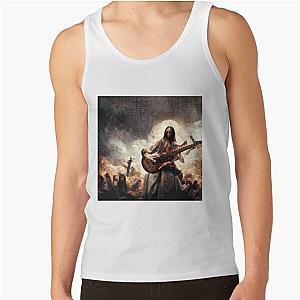 Zombie Jesus Titan Playing Metallica Guitar Tank Top RB1608