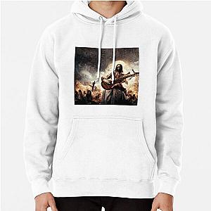 Zombie Jesus Titan Playing Metallica Guitar Pullover Hoodie RB1608