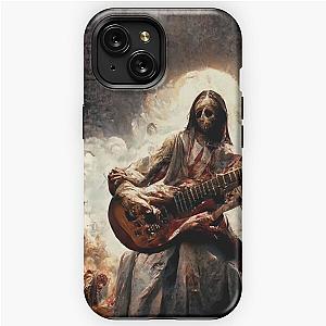 Zombie Jesus Titan Playing Metallica Guitar iPhone Tough Case