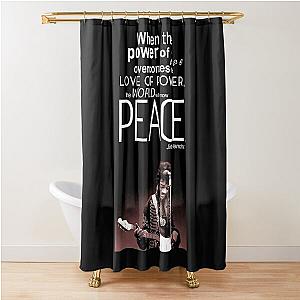   metallica band metallic Shower Curtain