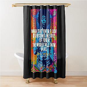   metallica band metallic Shower Curtain