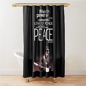   metallica band metallic  Shower Curtain