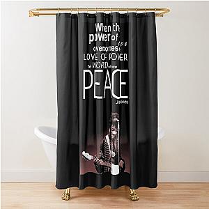   metallica band metallic  Shower Curtain