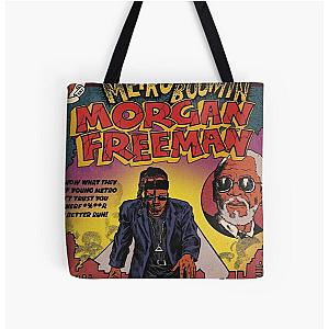 Metro Boomin Morgan Freeman Heroes and Villains Album Graphic All Over Print Tote Bag RB0706