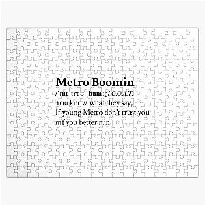 If young Metro don't trust you Metro Boomin  Jigsaw Puzzle RB0706