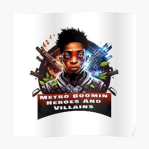 Metro Boomin Heroes And Villains Poster RB0706