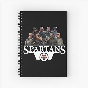 Metro Exodus Spartans (white) Spiral Notebook