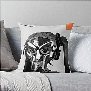 Miku x Mfdoom Throw Pillow