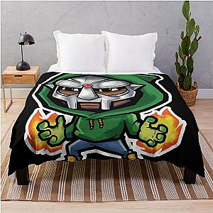 MF Doom x Cartoon art Throw Blanket