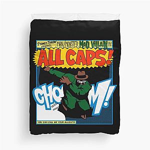 Mf Doom, mf doom all caps Duvet Cover