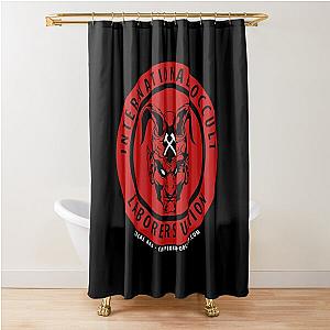 of RIP MF DOOM T-Shirt Shower Curtain