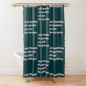 MF Doom All Caps   Shower Curtain