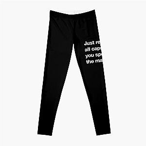 MF Doom All Caps   Leggings