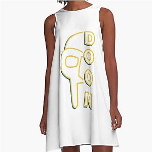 MF Doom Stencil A-Line Dress