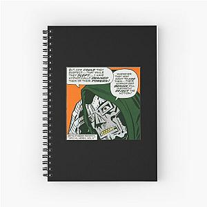 MF DOOM  Metal Fingerz Spiral Notebook