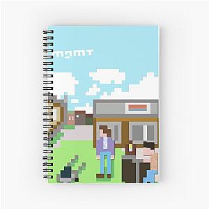 Mgmt 8bit Album Cover - Self Titled Psychedelic Retro artwork Spiral Notebook