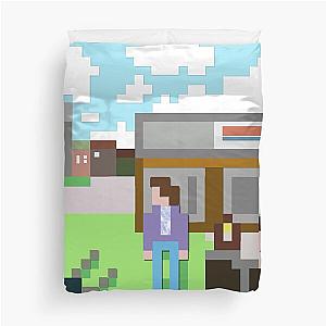 Mgmt 8bit Album Cover - Self Titled Psychedelic Retro artwork Duvet Cover