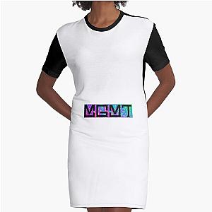 MGMT Psychedelic Logo  Graphic T-Shirt Dress