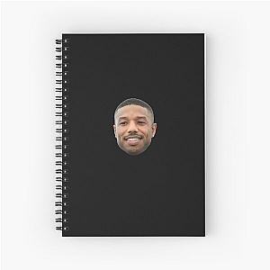 Michael B Jordan heads   Spiral Notebook