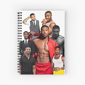 Michael B. Jordan photo collage  Spiral Notebook