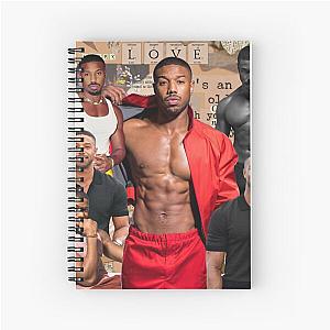 Michael B. Jordan photo collage  Spiral Notebook