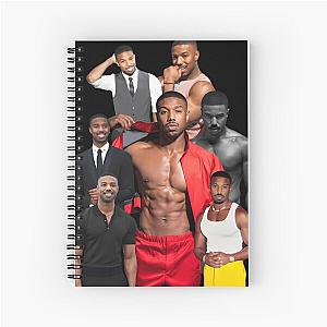 Michael B. Jordan Photo Collage Spiral Notebook