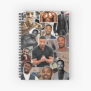 Michael B. Jordan photo collage  Spiral Notebook