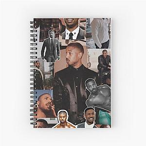 Michael B. Jordan photo collage  Spiral Notebook