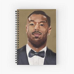 Portrait of Michael B. Jordan Spiral Notebook