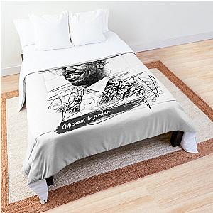 Michael b Jordan Abstract Sketch Art, Michael b Jordan Comforter