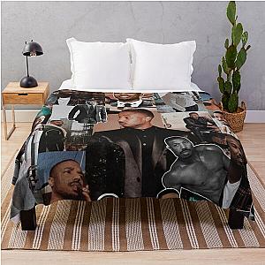 Michael B. Jordan photo collage  Throw Blanket