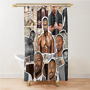 michael b jordan photo collage Shower Curtain