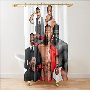 Michael B. Jordan photo collage  Shower Curtain