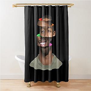 Sliced Michael B. Jordan Head Shower Curtain