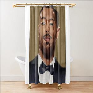 Portrait of Michael B. Jordan Shower Curtain