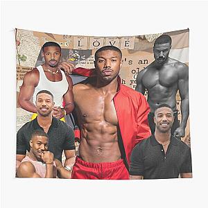 Michael B. Jordan photo collage  Tapestry