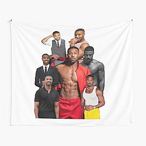 Michael B. Jordan photo collage  Tapestry