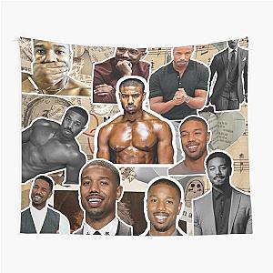 michael b jordan photo collage Tapestry