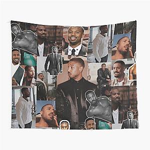 Michael B. Jordan photo collage  Tapestry