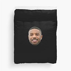 Michael B Jordan heads   Duvet Cover