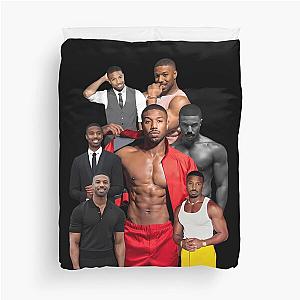 Michael B. Jordan Photo Collage Duvet Cover