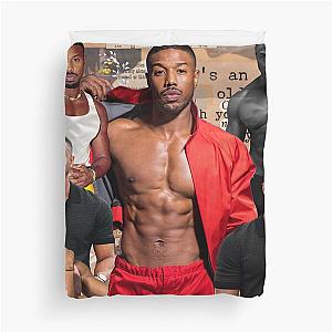 Michael B. Jordan photo collage  Duvet Cover