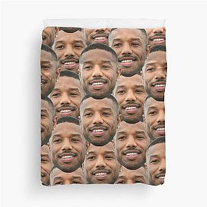 Michael B Jordan heads Duvet Cover