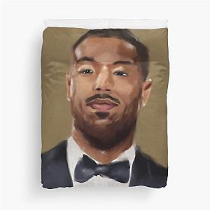 Portrait of Michael B. Jordan Duvet Cover