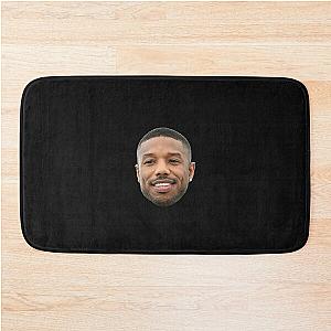 Michael B Jordan heads   Bath Mat