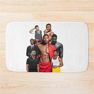 Michael B. Jordan photo collage  Bath Mat