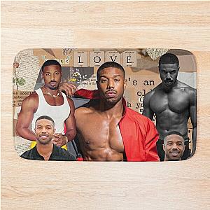 Michael B. Jordan photo collage  Bath Mat