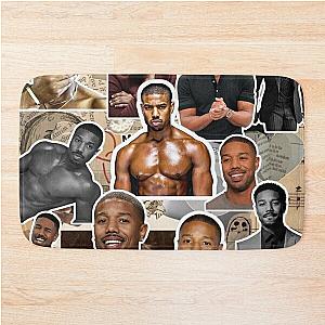 michael b jordan photo collage Bath Mat