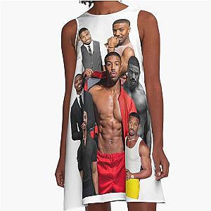 Michael B. Jordan photo collage  A-Line Dress