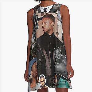 Michael B. Jordan photo collage  A-Line Dress